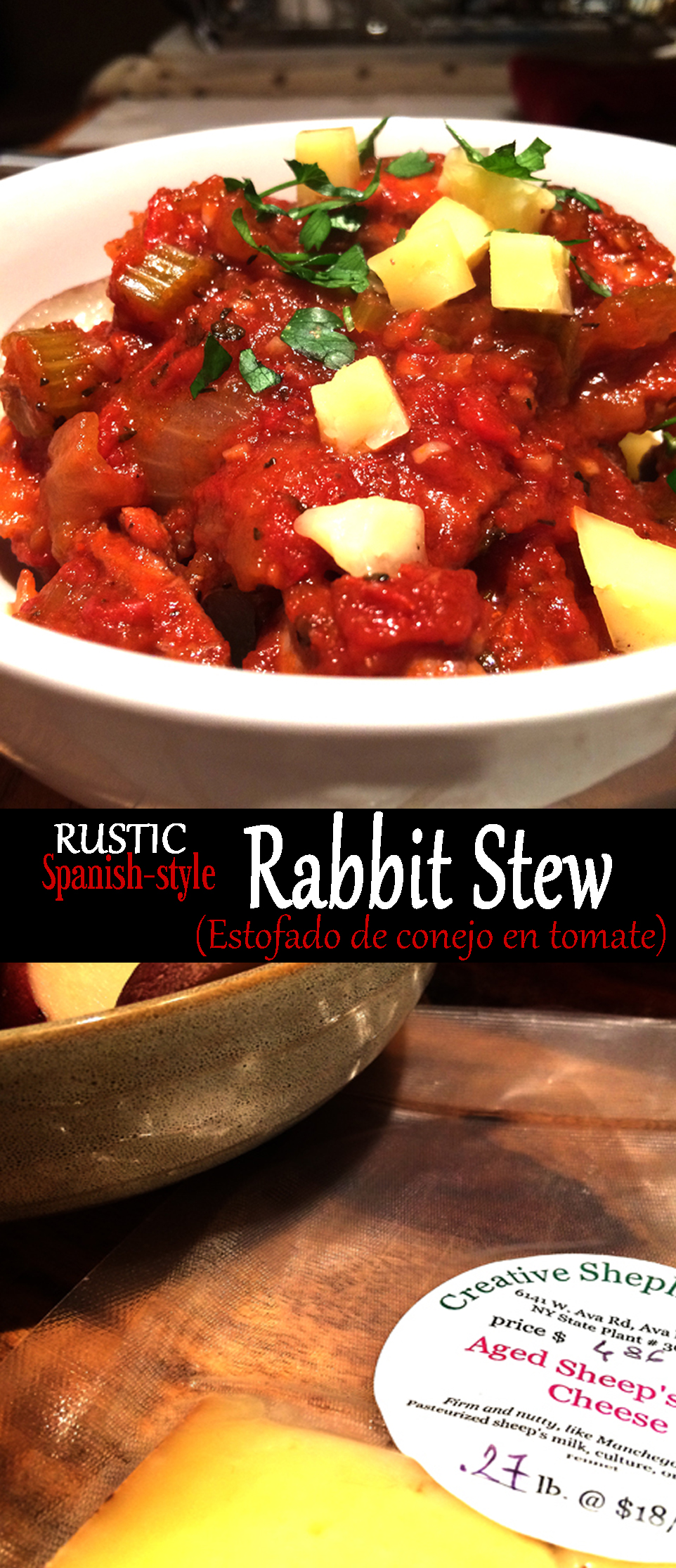 Rustic, Spanish Style Rabbit Stew (Paleo)